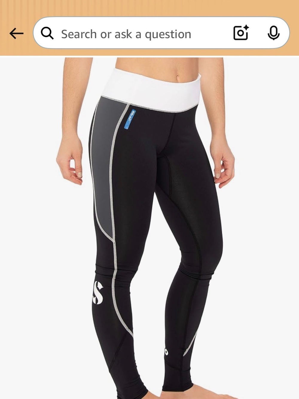 ScubaPro T-Flex Graph Rash Guard Legging Womens (UPF80) Size S Small